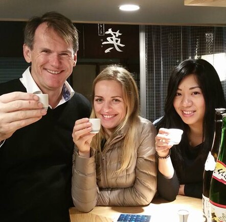 Me, Katarina and Kaimi, Sake Bar Kyoto
