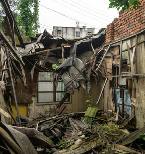 Japanese town ruins