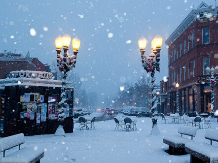 Downtown snow storm