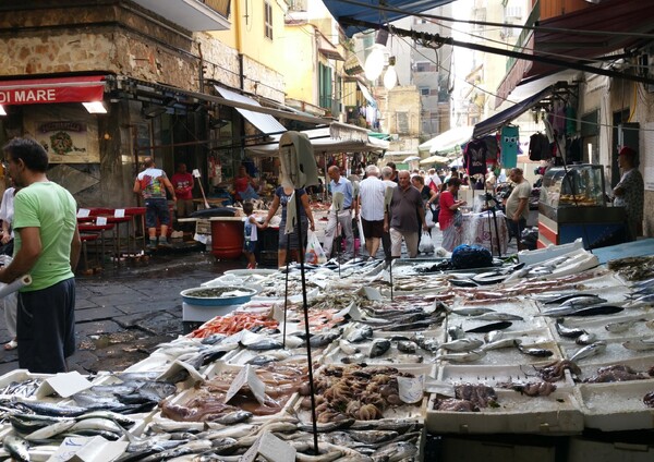 Naples fish market
