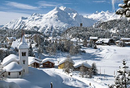 Nearby village to St Moritz