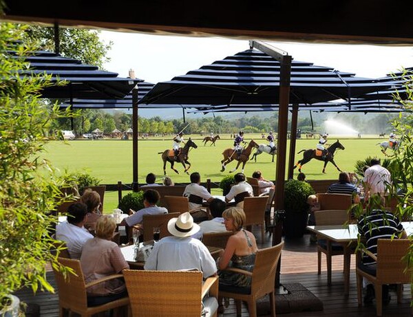 I would drive Madames daughter to the Polo once or twice a week and sit here