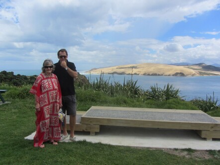 Mum and I in the Hokianga Harbour