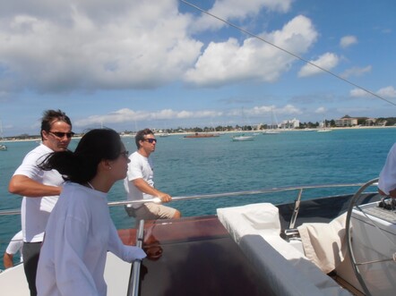 Sailing into Saint Maarten