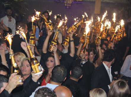 Cannes Jet-Set extravagance at 2k Euros a bottle