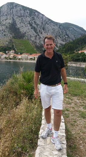 Enjoying a coastline walk