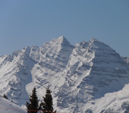 The majestic Maroon Bells, Aspen Highlands