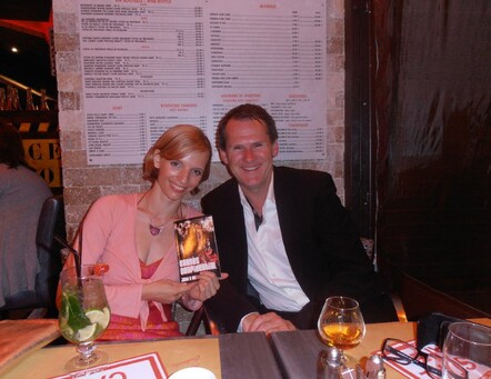 Nina and I drinking Cognac till dawn