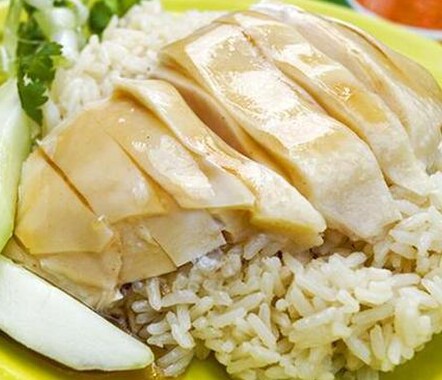 Singapore's 'national' dish.Hainanese Chicken Rice