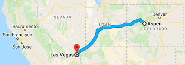 Road trip from Aspen to Las Vegas
