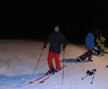 Night skiing Davos