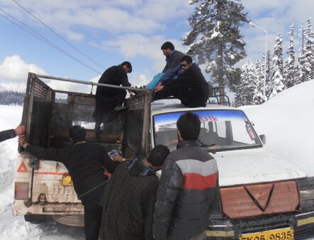 My taxi in a smash