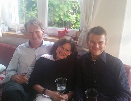 Me, Viki and Peter at home in Schoenberg