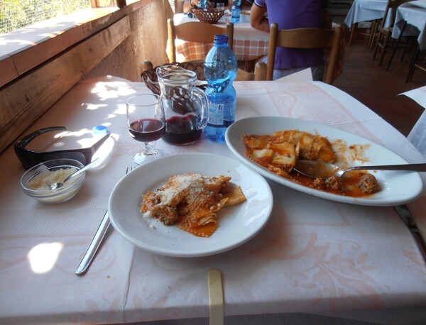 The best 12 Euros I have ever spent on lunch, in the Tuscan mountains