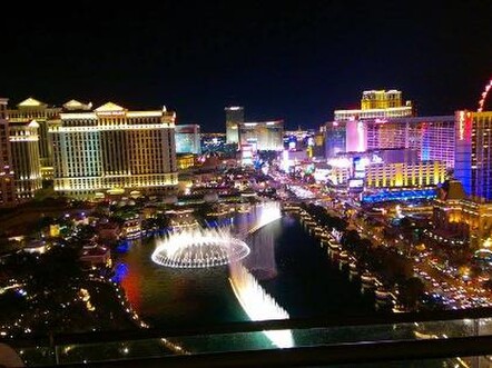 View from the Cosmopolitan hotel suite
