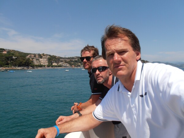 Phil, Simon and I delighted that guests will soon be arriving