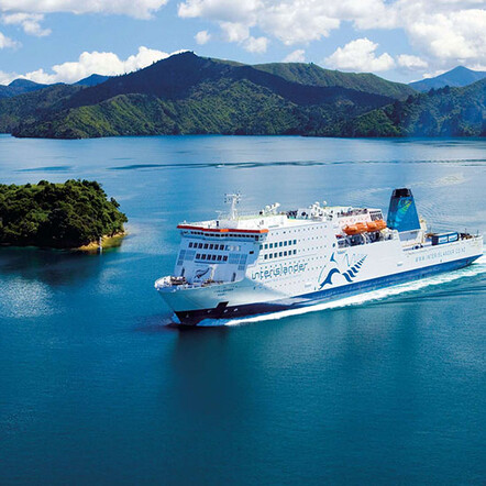 Ferry from Wellington through the Malborough Sounds