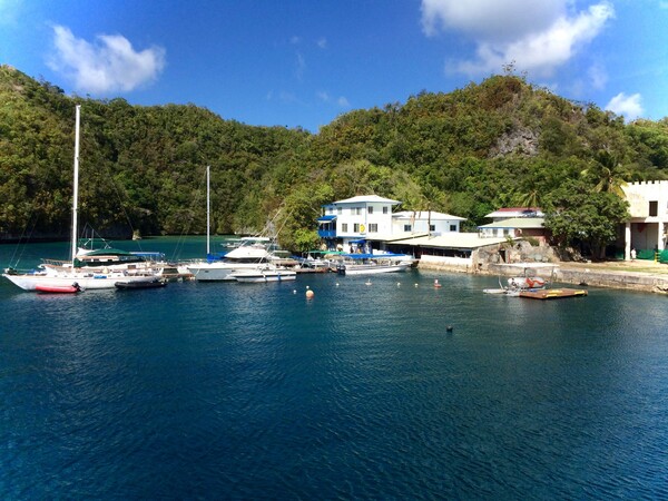 Arriving at Palau