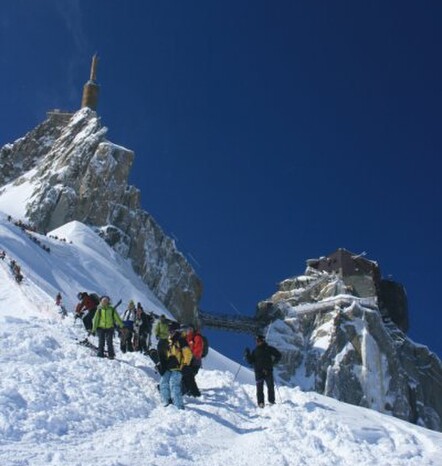 The beginning of the Vallée Blanche