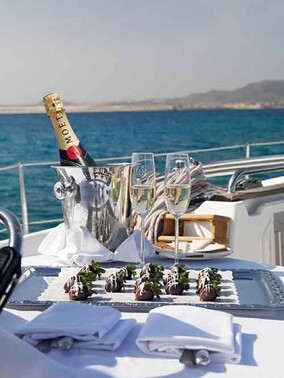 Afternoon tea for charter guests