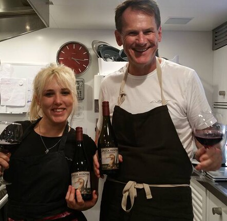 Drinking a friends NZ Pinot at 4.15pm