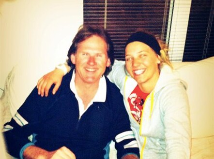 Sun burnt smiles after a wonderful day skiing