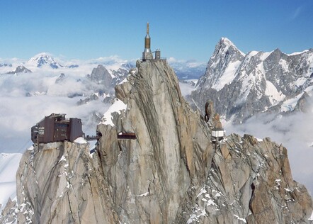 Aiguille du midi nearly 4,000 meters