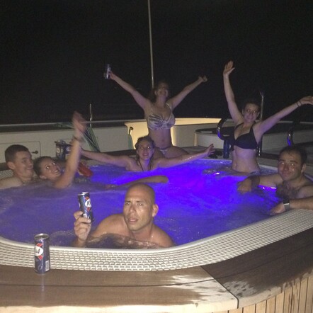 Post charter pool party