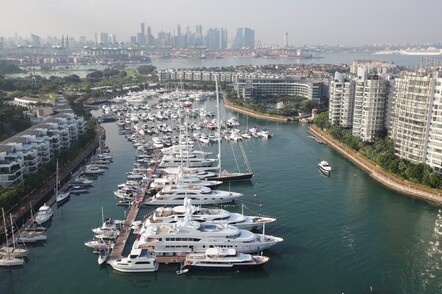 Our berth in Sentosa Island