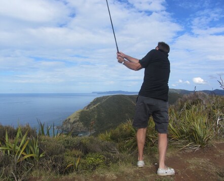 A little golf at the top very top of New Zealand