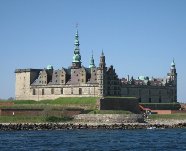 Sailing past Kronborg castle, immortalized as Elsinore in Shakespeare's play Hamlet