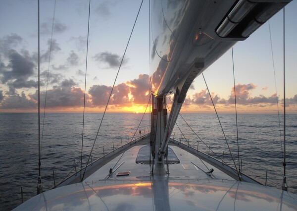 Sailing into the Cribbean for the first time