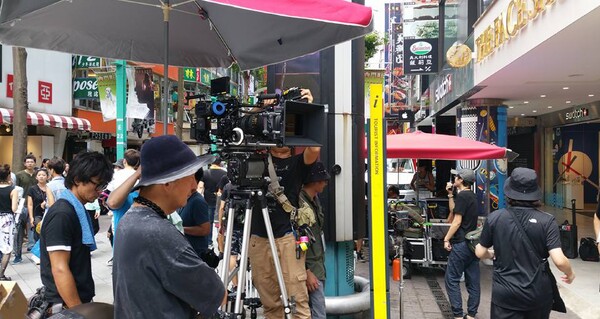 Movie making downtown Taipei
