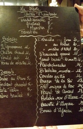 I love reading blackboard menu's