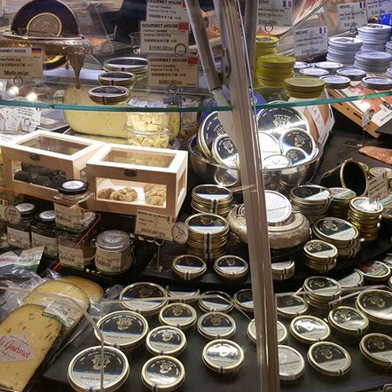 Caviar, Truffles and imported cheeses