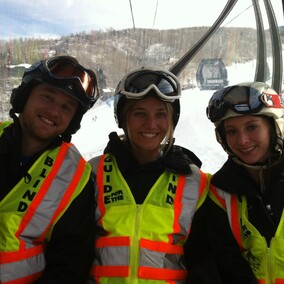 Brett, Haley and Dylan, Blind skier week