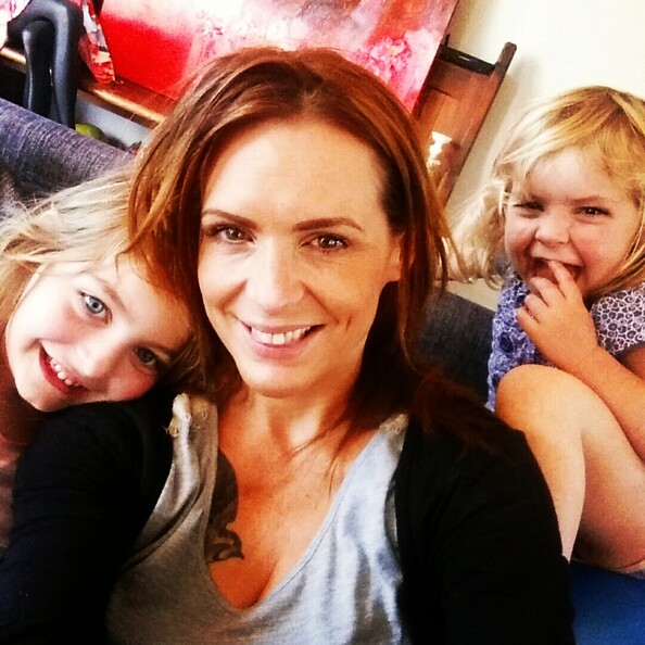 Karina Hailwood, my talented website designer with daughters Lola and Poppy