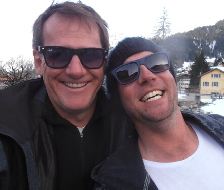 Après-ski with NZ Chef friend Dean in Davos