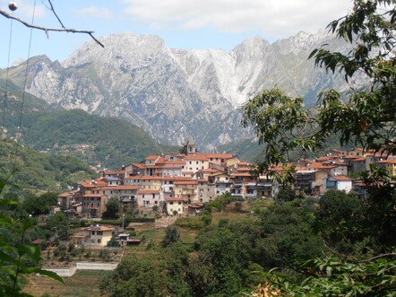 Marble mountains in Tuscany
