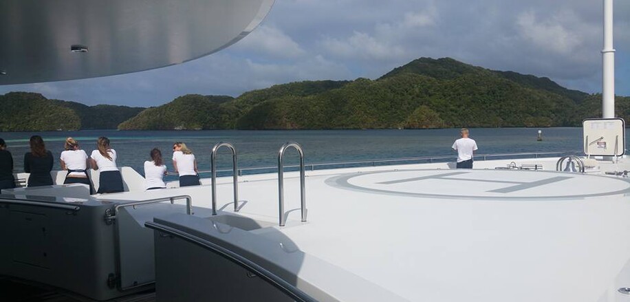 Our first glimpse of Palau