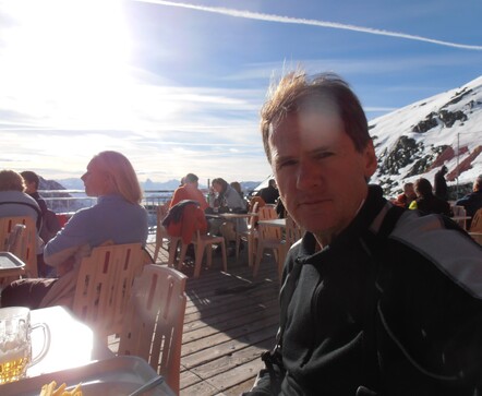 Lunch in Laax ski resort