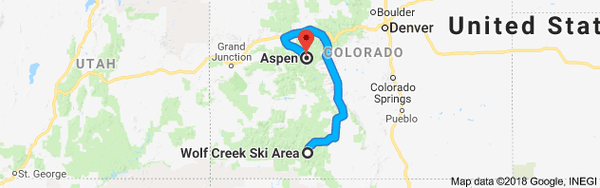 12 hours Aspen to Las Vegas, 45 hours back to Aspen