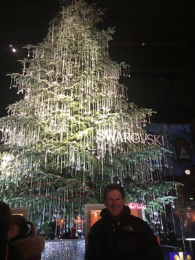 Crystal Xmas tree Zurich