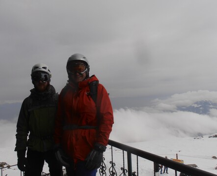 4,000 meters and off for a climb with guide