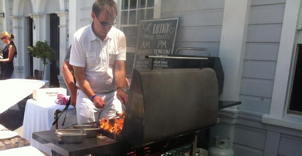 Arh; flame grilling at Cool Change