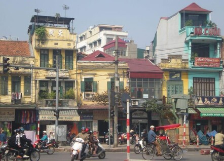 Driving around Hanoi