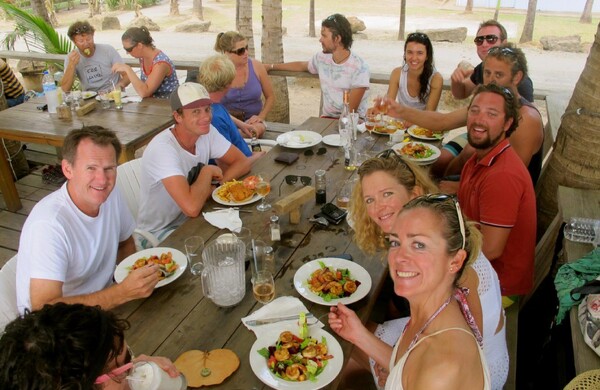 Long lunch with a few other crew's