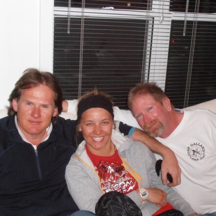 Me, Haley and Bob after a great day skiing