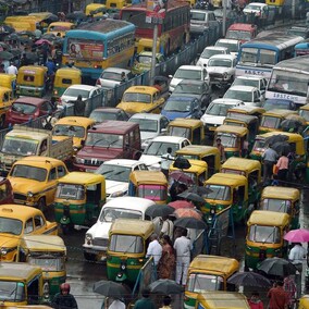 Normal Delhi traffic