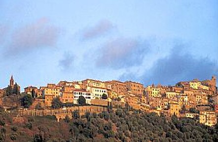 Scarlino old town and fortress was a 10 minute cycle from the marina
